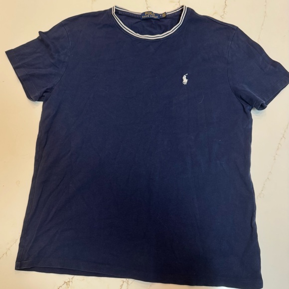 Polo by Ralph Lauren Men's Deep Blue Tee - Picture 1 of 4
